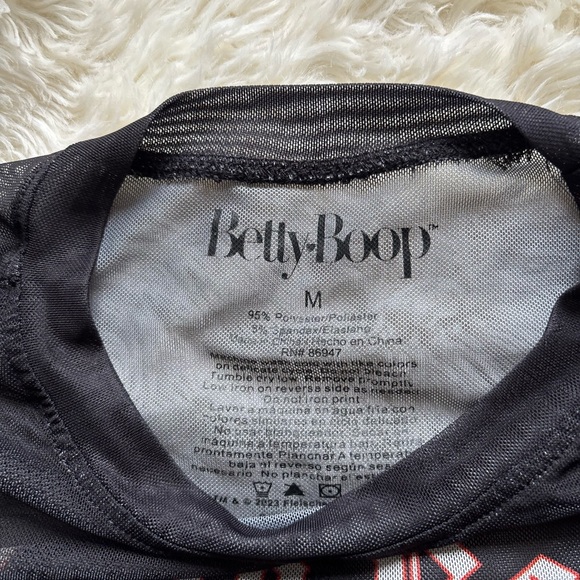 Betty Boop Black Graphic Top - Picture 2 of 7